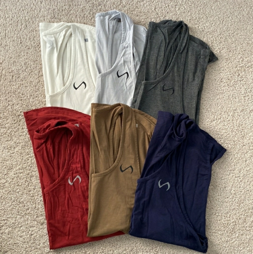 Bundle of 6 Athletic/Body Building Tanks TLF